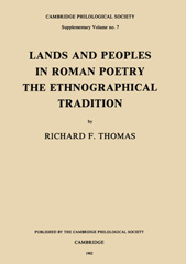 E-book, Lands and Peoples in Roman Poetry : The Ethnographical Tradition, Casemate