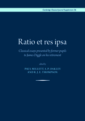E-book, Ratio et res ipsa : Classical essays presented by former pupils to James Diggle on his retirement, Oakley, S. P., Casemate Group