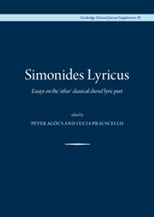 E-book, Simonides Lyricus : Essays on the 'other' classical choral lyric poet, Casemate Group