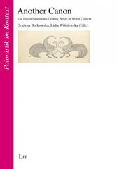 E-book, Another canon : the Polish nineteenth-century novel in world context, Casemate Group
