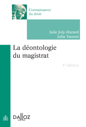 E-book, La déontologie du magistrat, Éditions Dalloz