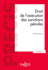 E-book, Droit de l'exécution des sanctions pénales., Éditions Dalloz