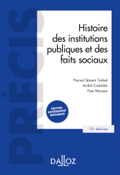E-book, Histoire des institutions publiques et des faits sociaux., Éditions Dalloz
