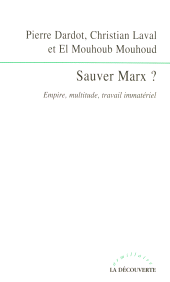 E-book, Sauver Marx?, ÉditionsLaDécouverte