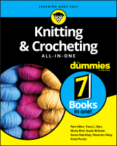 eBook, Knitting & Crocheting All-in-One For Dummies, Allen, Pam., For Dummies