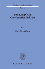 E-book, Der Kampf um Gerichtsöffentlichkeit., Fögen, Marie Theres, Duncker & Humblot