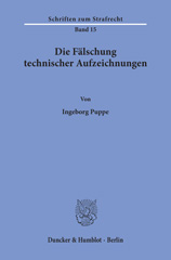 E-book, Die Fälschung technischer Aufzeichnungen., Puppe, Ingeborg, Duncker & Humblot