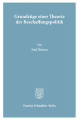 E-book, Grundzüge einer Theorie der Beschaffungspolitik., Duncker & Humblot