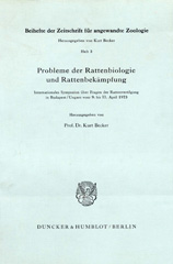 E-book, Probleme der Rattenbiologie und Rattenbekämpfung. : Internationales Symposion über Fragen der Rattenvertilgung in Budapest-Ungarn vom 9. bis 11. April 1973., Duncker & Humblot