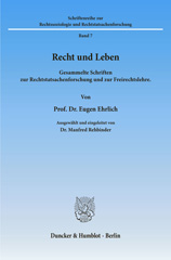 E-book, Recht und Leben. : Gesammelte Schriften zur Rechtstatsachenforschung und zur Freirechtslehre. Ausgewählt und eingeleitet von Manfred Rehbinder., Duncker & Humblot