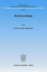 eBook, Rechtssoziologie., Carbonnier, Jean, Duncker & Humblot