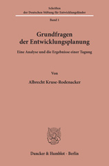 E-book, Grundfragen der Entwicklungsplanung. : Eine Analyse und die Ergebnisse einer Tagung., Duncker & Humblot