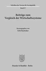 E-book, Beiträge zum Vergleich der Wirtschaftssysteme., Duncker & Humblot