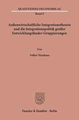 E-book, Außenwirtschaftliche Integrationstheorie und die Integrationspolitik großer Entwicklungsländer-Gruppierungen., Duncker & Humblot