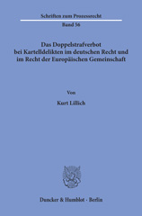 E-book, Das Doppelstrafverbot bei Kartelldelikten im deutschen Recht und im Recht der Europäischen Gemeinschaft., Duncker & Humblot