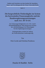 E-book, Die bergrechtliche Förderabgabe im System des horizontalen Finanzausgleichs und der Bundesergänzungszuweisungen nach Art. 107 II GG. : Zur Verfassungswidrigkeit des Art. 6 Nr. 3 und 4 Haushaltsbegleitgesetz 1983 und gewisser Formen der "Berücksichtigung" der Förderabgabe bei den Ergänzungszuweisungen. Rechtsgutachten erstattet im Auftrag der Niedersächsichen L, Lerche, Peter, Duncker & Humblot