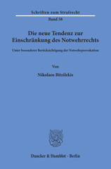 E-book, Die neue Tendenz zur Einschränkung des Notwehrrechts : unter besonderer Berücksichtigung der Notwehrprovokation., Duncker & Humblot