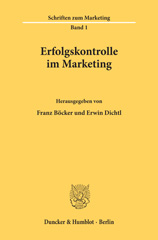 E-book, Erfolgskontrolle im Marketing., Duncker & Humblot