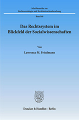 E-book, Das Rechtssystem im Blickfeld der Sozialwissenschaften., Duncker & Humblot