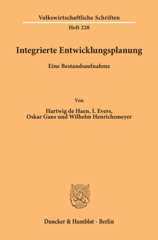E-book, Integrierte Entwicklungsplanung. : Eine Bestandsaufnahme., Duncker & Humblot