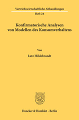 E-book, Konfirmatorische Analysen von Modellen des Konsumverhaltens., Duncker & Humblot