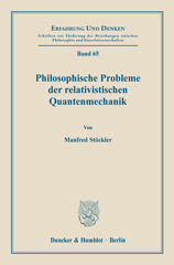 E-book, Philosophische Probleme der relativistischen Quantenmechanik., Duncker & Humblot