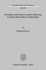 E-book, Prinzipien und Formen sozialer Sicherung in nicht-industriellen Gesellschaften., Duncker & Humblot