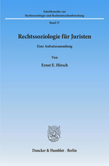 eBook, Rechtssoziologie für Juristen. : Eine Aufsatzsammlung., Hirsch, Ernst E., Duncker & Humblot