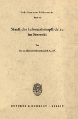 E-book, Staatliche Informationspflichten im Seerecht., Duncker & Humblot