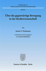 eBook, Über die gegenwärtige Bewegung in der Rechtswissenschaft. : Neubearb. und hrsg. von Manfred Rehbinder., Duncker & Humblot