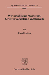 eBook, Wirtschaftliches Wachstum, Strukturwandel und Wettbewerb., Duncker & Humblot