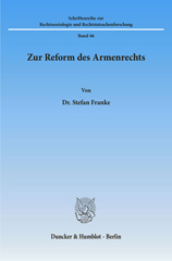E-book, Zur Reform des Armenrechts., Franke, Stefan, Duncker & Humblot