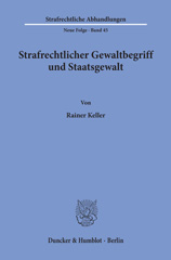 E-book, Strafrechtlicher Gewaltbegriff und Staatsgewalt., Duncker & Humblot