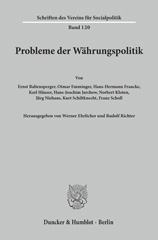 eBook, Probleme der Währungspolitik., Duncker & Humblot
