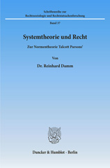 E-book, Systemtheorie und Recht. : Zur Normentheorie Talcott Parsons'., Duncker & Humblot