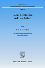 E-book, Recht, Rechtsleben und Gesellschaft. : Aus dem Nachlaß herausgegeben von Manfred Rehbinder., Duncker & Humblot