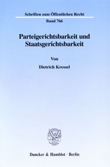 E-book, Parteigerichtsbarkeit und Staatsgerichtsbarkeit., Kressel, Dietrich, Duncker & Humblot