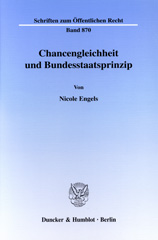 E-book, Chancengleichheit und Bundesstaatsprinzip., Engels, Nicole, Duncker & Humblot