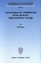 E-book, Auswirkungen der Globalisierung auf das Recht der völkerrechtlichen Verträge., Duncker & Humblot