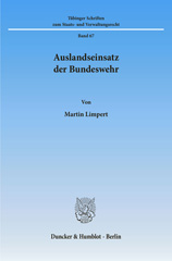 E-book, Auslandseinsatz der Bundeswehr., Duncker & Humblot