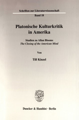 E-book, Platonische Kulturkritik in Amerika. : Studien zu Allan Blooms "The Closing of the American Mind"., Duncker & Humblot