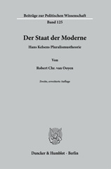 eBook, Der Staat der Moderne. : Hans Kelsens Pluralismustheorie., Duncker & Humblot