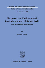 eBook, Ehegatten- und Kindesunterhalt im deutschen und polnischen Recht. : Eine rechtsvergleichende Analyse., Duncker & Humblot