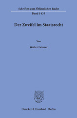 E-book, Der Zweifel im Staatsrecht., Leisner, Walter, Duncker & Humblot