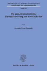 E-book, Die grenzüberschreitende Umstrukturierung von Gesellschaften., Duncker & Humblot