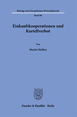 eBook, Einkaufskooperationen und Kartellverbot., Duncker & Humblot