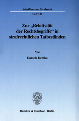 E-book, Zur "Relativität der Rechtsbegriffe" in strafrechtlichen Tatbeständen., Duncker & Humblot