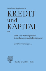 E-book, Geld- und Währungspolitik in der Bundesrepublik Deutschland., Duncker & Humblot