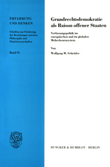 E-book, Grundrechtsdemokratie als Raison offener Staaten. : Verfassungspolitik im europäischen und im globalen Mehrebenensystem., Duncker & Humblot