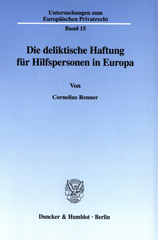 E-book, Die deliktische Haftung für Hilfspersonen in Europa., Duncker & Humblot